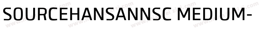 SOURCEHANSANNSC MEDIUM字体转换
